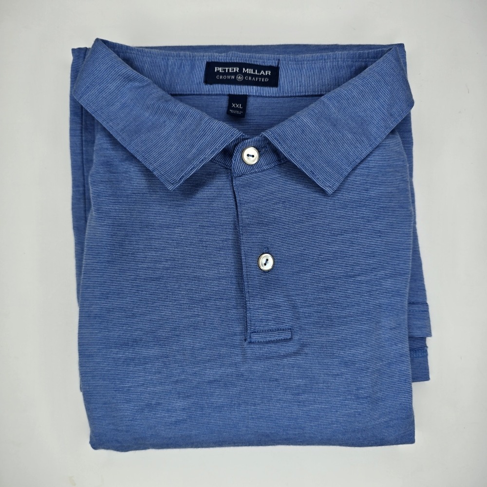 Peter Millar Polo Shirt Mens 2XL XXL Pattern Crown Crafted Performance Golf Polo